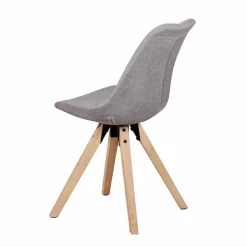 Wohnen Gepolsterter Schalenstuhl Charisse mit Stoffbezug (2er Set)