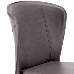 Wohnen Gepolsterter Stuhl in Dunkelgrau - Baika (2er Set)