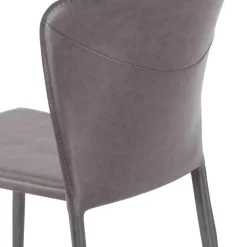 Wohnen Gepolsterter Stuhl in Dunkelgrau - Baika (2er Set)