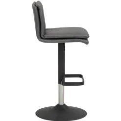 Wohnen Sessel & Hocker|Barhocker*Gepolsterter Tresenstuhl in Dunkelgrau - Teromaso