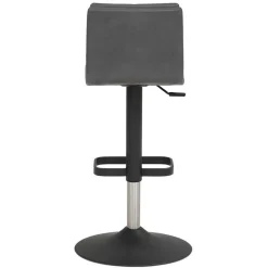 Wohnen Sessel & Hocker|Barhocker*Gepolsterter Tresenstuhl in Dunkelgrau - Teromaso