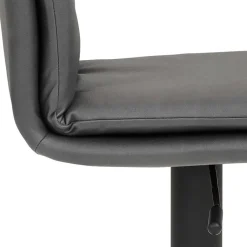 Wohnen Sessel & Hocker|Barhocker*Gepolsterter Tresenstuhl in Dunkelgrau - Teromaso