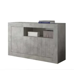 Wohnen Geradlinige Kommode in Beton Nachbildung - Korlin