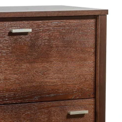 Wohnen Geradlinige Schreibkommode in Wenge Braun - Glosidrana