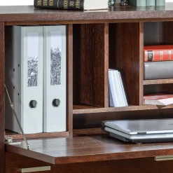 Wohnen Geradlinige Schreibkommode in Wenge Braun - Glosidrana