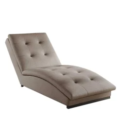 Wohnen Geschwungene Wohnzimmerliege in Beige - Celloma