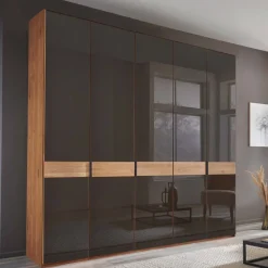 Wohnen Kleiderschränke|Kleiderschränke*Glasfront-Kleiderschrank mit fünf Türen - Hung