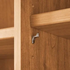 Wohnen Braune Möbel|Kleiderschränke*Glasfront-Schlafzimmerschrank in Dunkelbraun - Hung