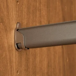 Wohnen Braune Möbel|Kleiderschränke*Glasfront-Schlafzimmerschrank in Dunkelbraun - Hung