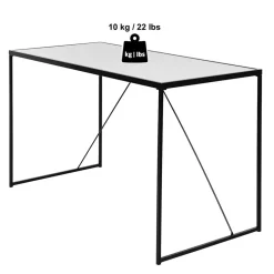 Wohnen Glasmöbel|Tische*Glasschreibtisch aus Schwarzglas - Pathos