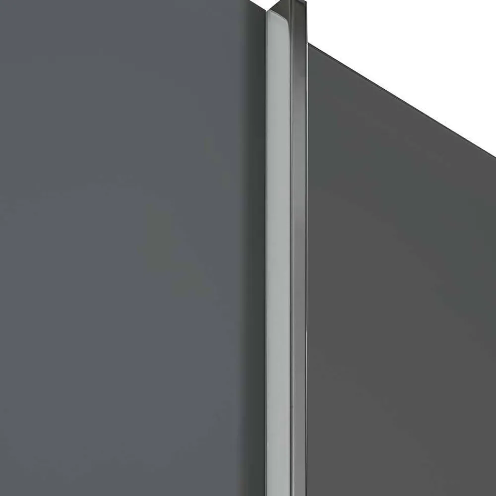 Wohnen Gleittürenschrank in Braun Glasfront - Padrig