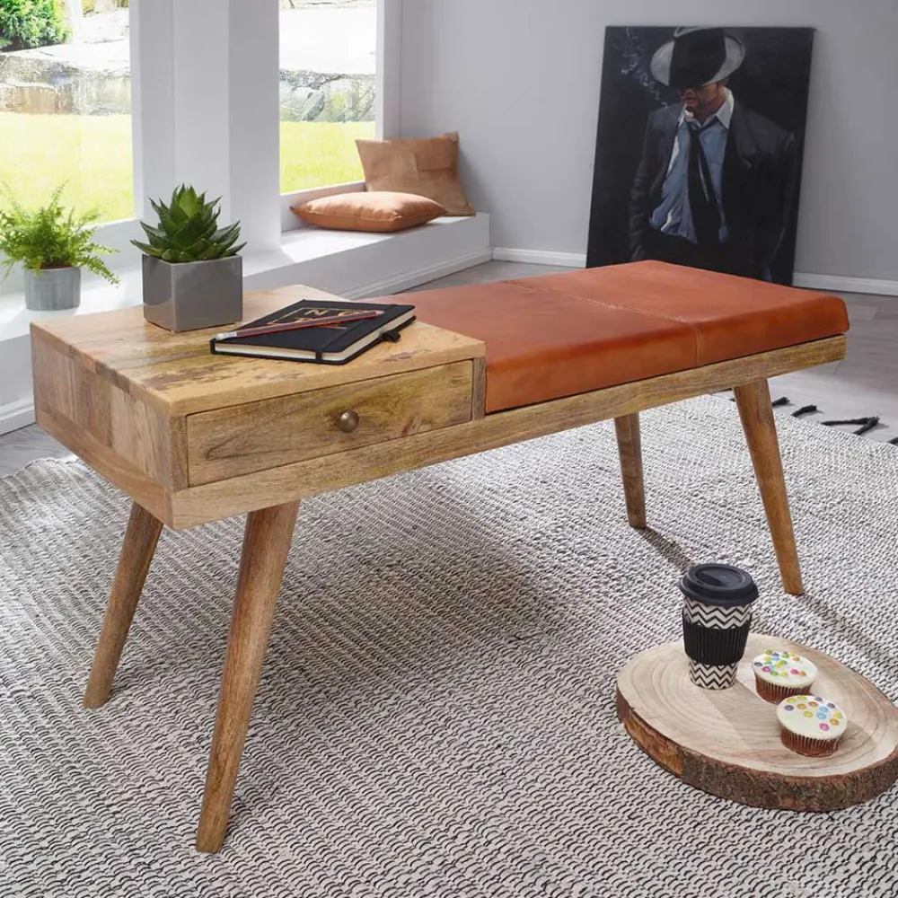 Wohnen Günstige Design Polsterbank mit Leder - Zanyorita