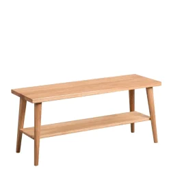 Wohnen Schuhschränke|Garderobenbänke*Günstige Flurbank aus Massivholz Wildeiche - Liorys