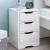 Wohnen Günstige Nachtkommode mit drei Schubladen - Jian