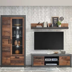 Wohnen Günstige TV Wohnwand Möbel Set - Timuras (dreiteilig)