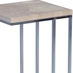 Wohnen Telefontische*Günstiger Beistelltisch mit Betonoptik Lady & Metallgestell verchromt