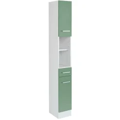 Wohnen Günstiger Hochschrank fürs Bad 25x190x35 cm - Loenixa