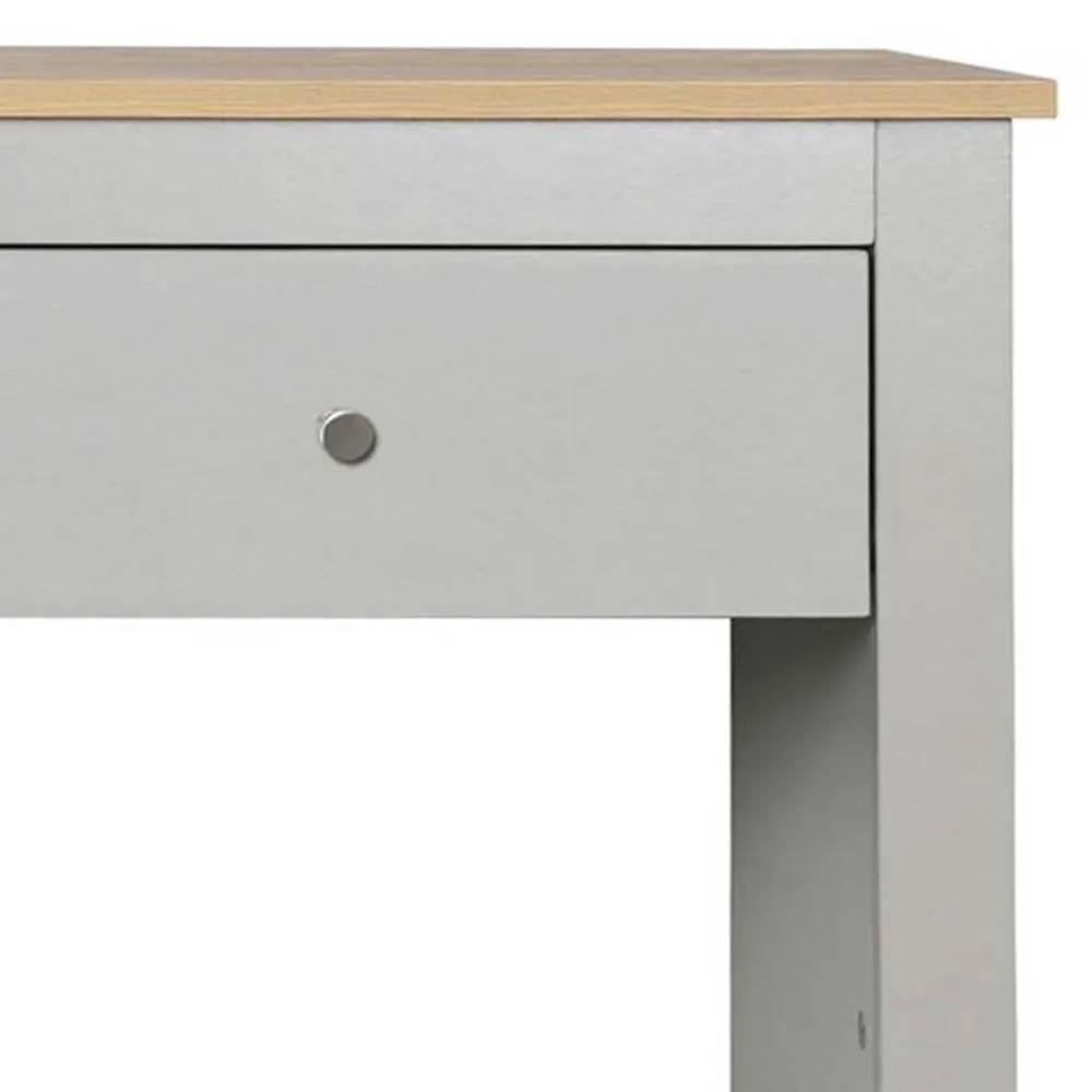 Wohnen Telefontische*Günstiger Konsolentisch in Grau & Eichefarben - Poliesti