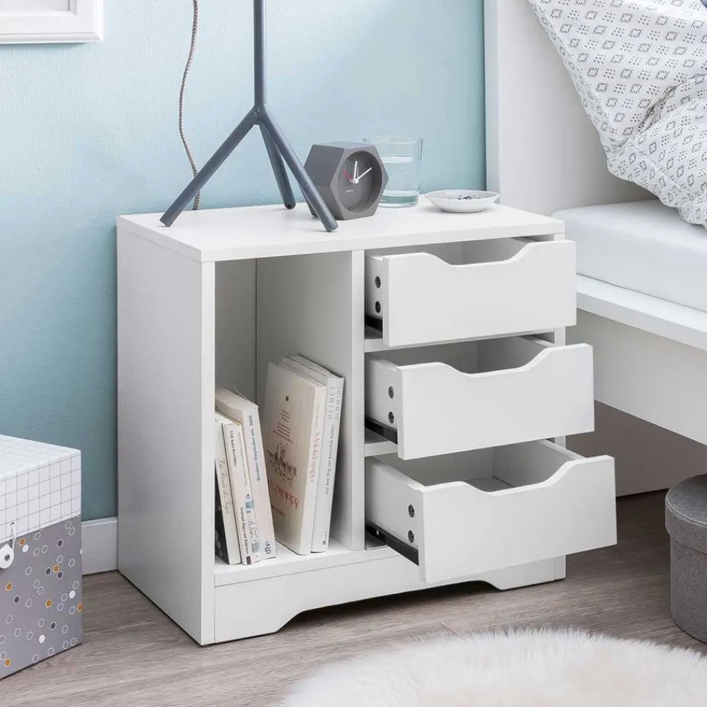 Wohnen Nachttische*Günstiger Nachttisch mit Schubladen - Tenny