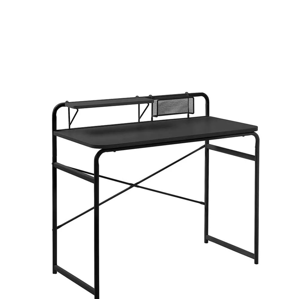 Wohnen Günstiger Schreibtisch mit Aufsatz 98x89x46 - Tibalt