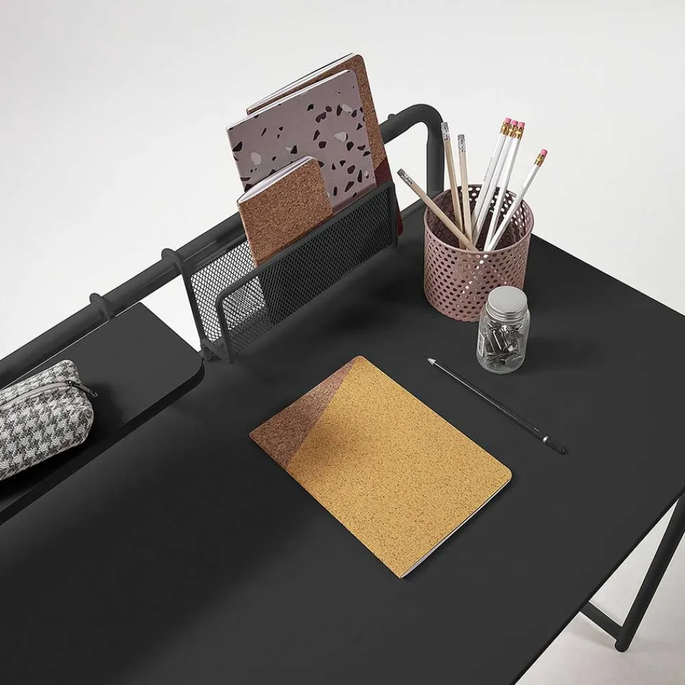 Wohnen Günstiger Schreibtisch mit Aufsatz 98x89x46 - Tibalt