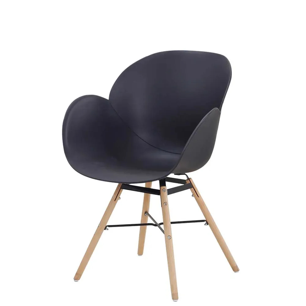 Wohnen Retro Möbel|Küchenstühle*Günstiger Tischsessel mit Sitzschale - Raimar (Set)