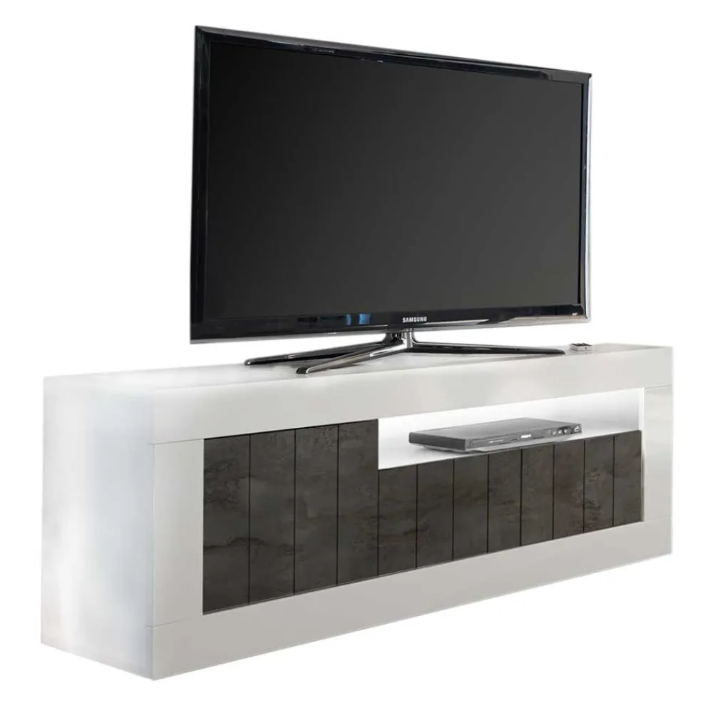 Wohnen Graue Möbel|Weiße Möbel*Günstiges Design TV Board 138x56x43 cm - Voskala