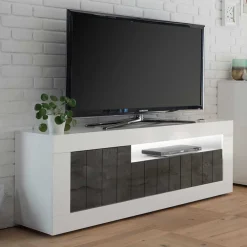 Wohnen Graue Möbel|Weiße Möbel*Günstiges Design TV Board 138x56x43 cm - Voskala