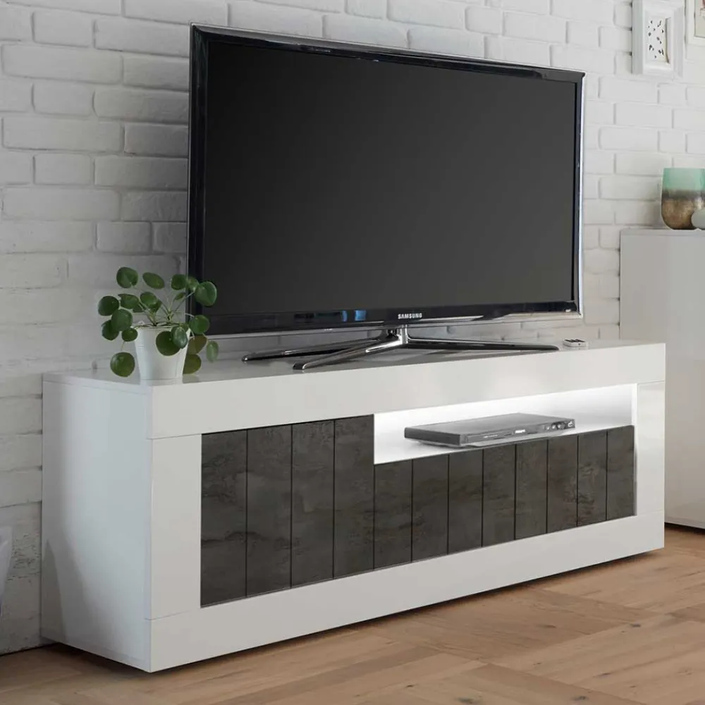 Wohnen Graue Möbel|Weiße Möbel*Günstiges Design TV Board 138x56x43 cm - Voskala