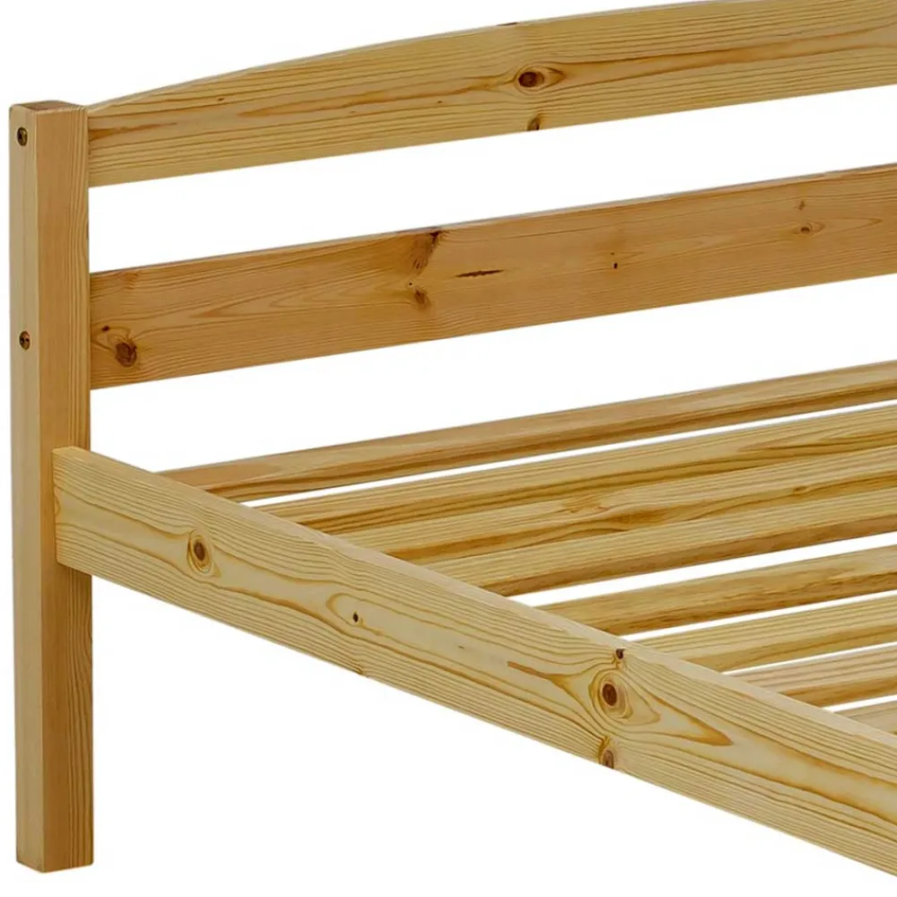 Wohnen Günstiges Holzbett aus Fichte Massivholz - Niels