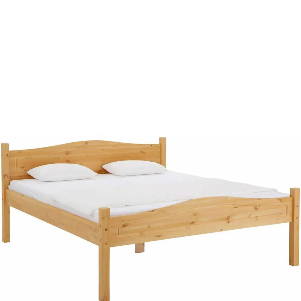 Wohnen Günstiges Holzbett aus Massivholz Kiefer - Verwego
