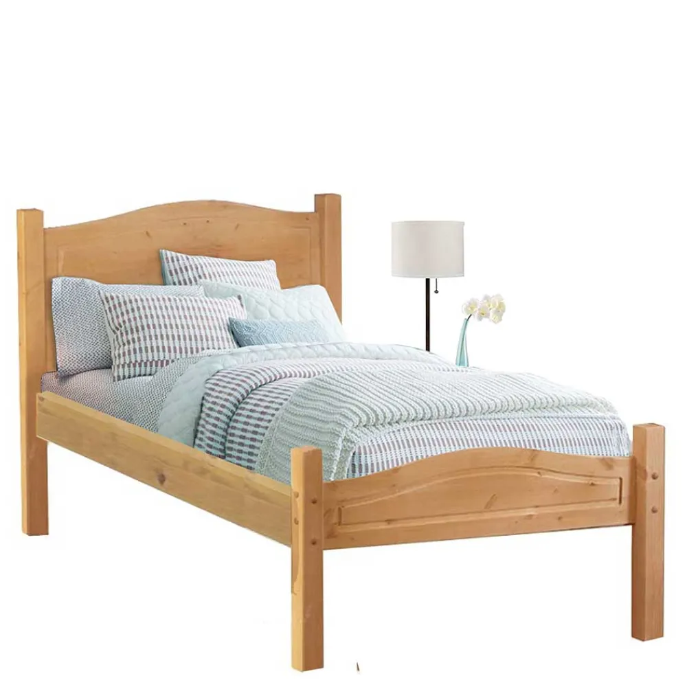 Wohnen Günstiges Holzbett aus Massivholz Kiefer - Verwego