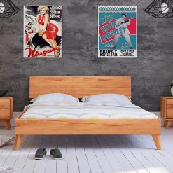 Wohnen Naturholzmöbel|Betten*Günstiges Kernbuche Bett aus Massivholz - Junola