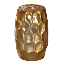 Wohnen Loft Möbel|Küchentische*Gold lackierter Metalltisch 30x47x30 - Susepa