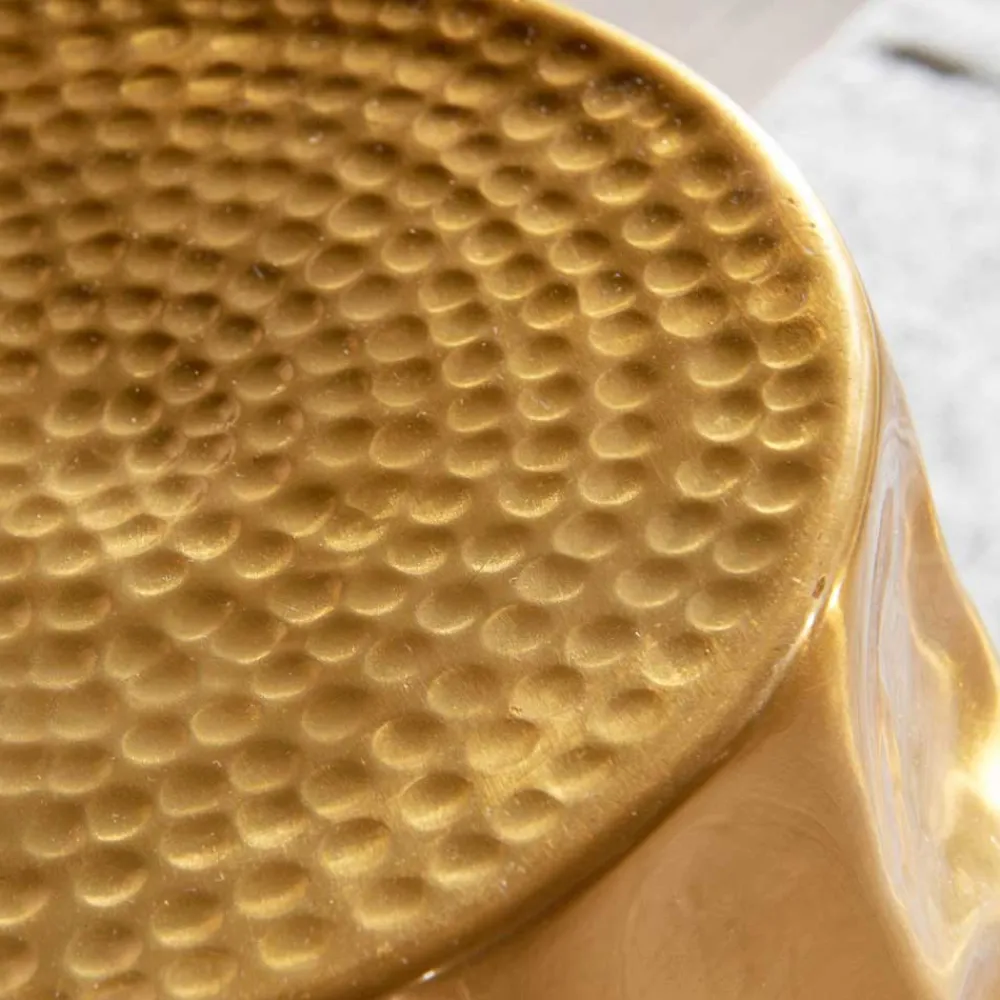 Wohnen Loft Möbel|Küchentische*Gold lackierter Metalltisch 30x47x30 - Susepa