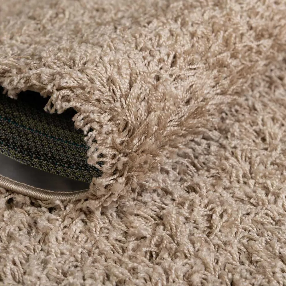 Wohnen Graubrauner Teppich mit Hochflor - Liv