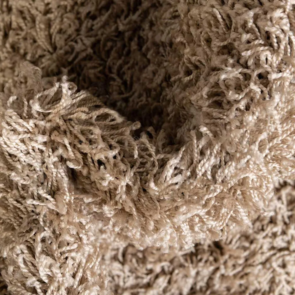 Wohnen Graubrauner Teppich mit Hochflor - Liv