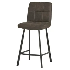 Wohnen Hocker|Barhocker*Graue Barstühle gepolstert - Jano (2er Set)