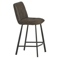 Wohnen Hocker|Barhocker*Graue Barstühle gepolstert - Jano (2er Set)