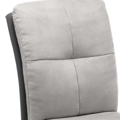 Wohnen Graue Esszimmerstühle Casalin mit Edelstahl Gestell (2er Set)