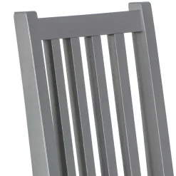 Wohnen Graue Holzstühle mit Polstersitz - Nepplan (2er Set)