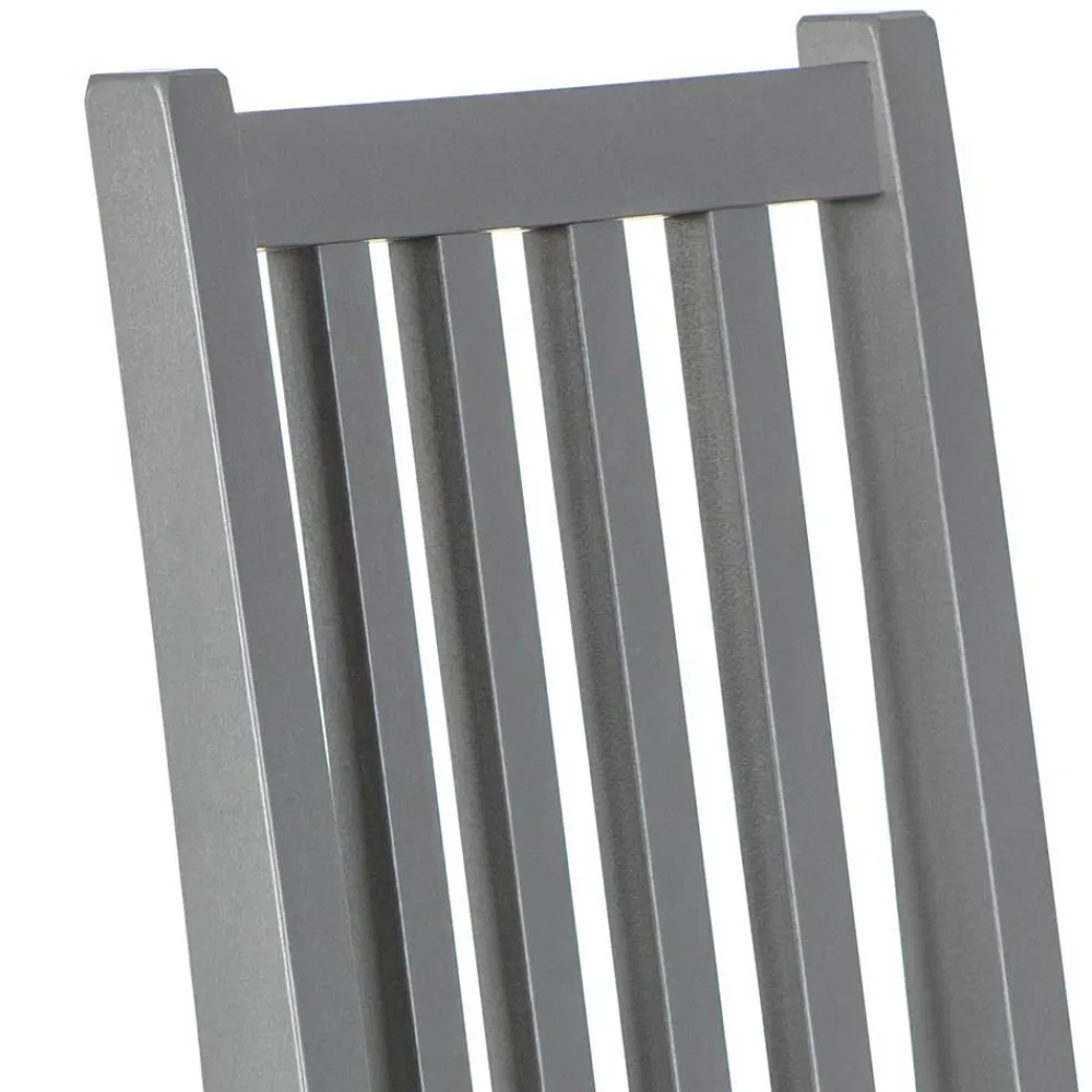Wohnen Graue Holzstühle mit Polstersitz - Nepplan (2er Set)