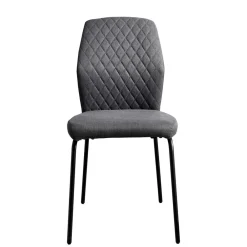 Wohnen Graue Stoffstühle modern - Lenox (4er Set)