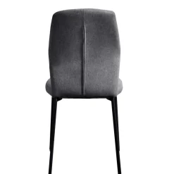 Wohnen Graue Stoffstühle modern - Lenox (4er Set)