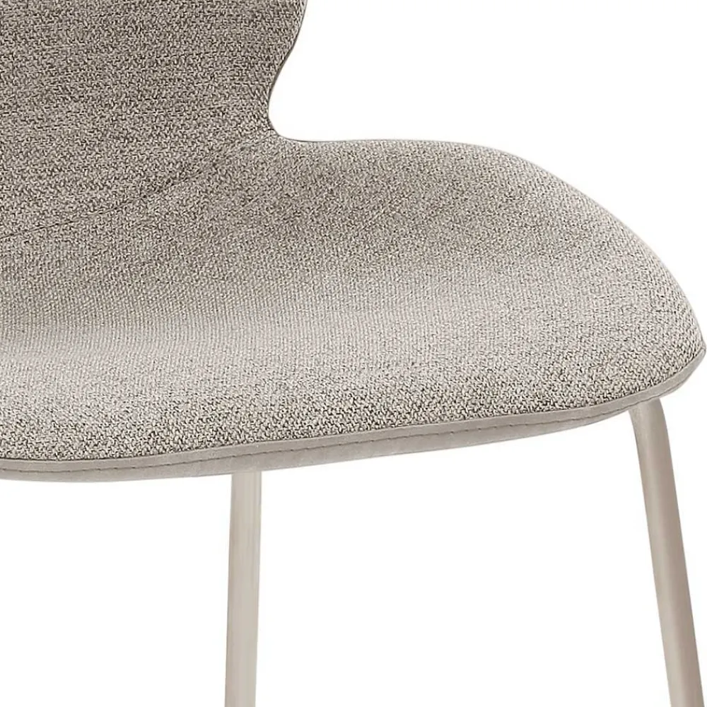 Wohnen Sessel & Hocker|Barhocker*Grauer Barstuhl im Material Mix - Ruvenz