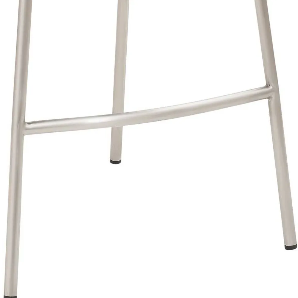 Wohnen Sessel & Hocker|Barhocker*Grauer Barstuhl im Material Mix - Ruvenz