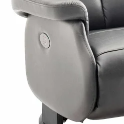 Wohnen Grauer Fernsehessel Enjisaco mit ausklappbarer Schlaffunktion