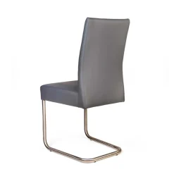 Wohnen Esszimmerstühle|Stühle*Grauer Polsterstuhl mit Swing-Fuß - Motrilo (2er Set)