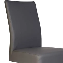 Wohnen Esszimmerstühle|Stühle*Grauer Polsterstuhl mit Swing-Fuß - Motrilo (2er Set)