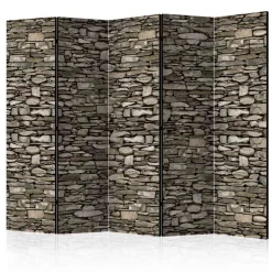 Wohnen Paravents|Wohnzimmer-Regale*Grauer Sichtschutz in Steinwand Optik - Crabina